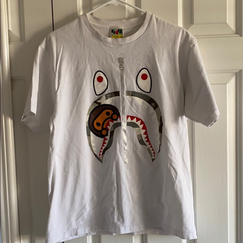 Large White Bape T shirt